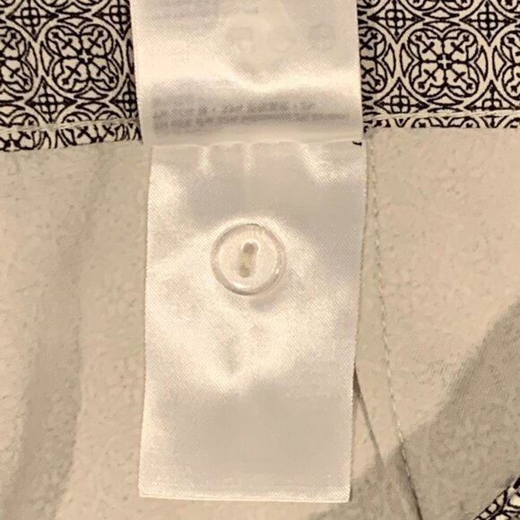 H&M Patterned Ankle Pants Sz 8 Black White Geometric Floral Mandala Print #17L - Picture 7 of 7